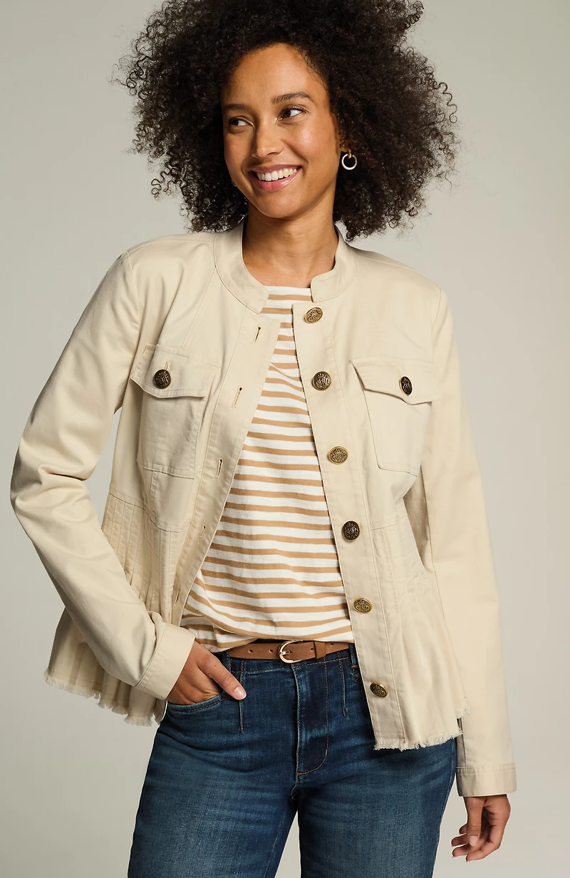 military peplum jacket