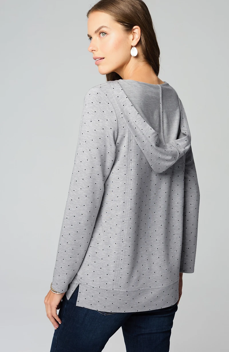 seamed hoodie tunic