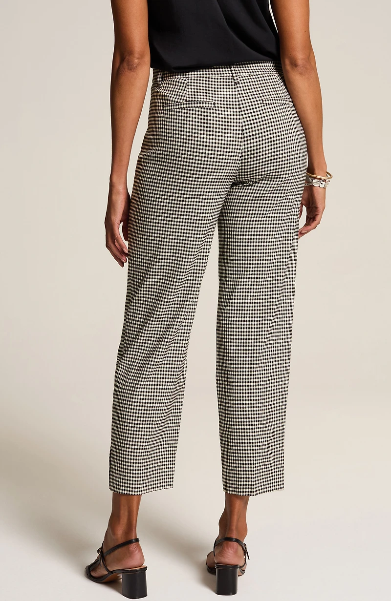 linen-stretch straight-leg crops