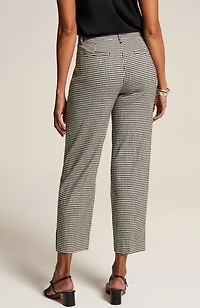 linen-stretch straight-leg crops