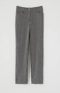 linen-stretch straight-leg crops