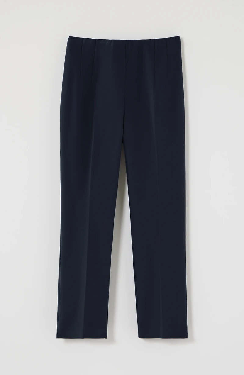 versatile cotton-stretch slim-leg capris