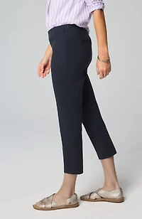 versatile cotton-stretch slim-leg capris