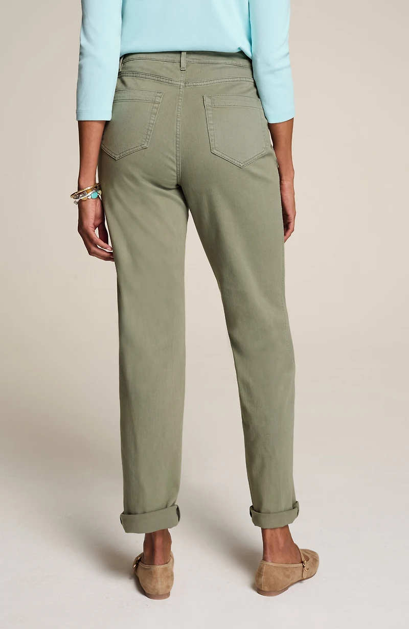 curvy-fit patch-pocket jeans