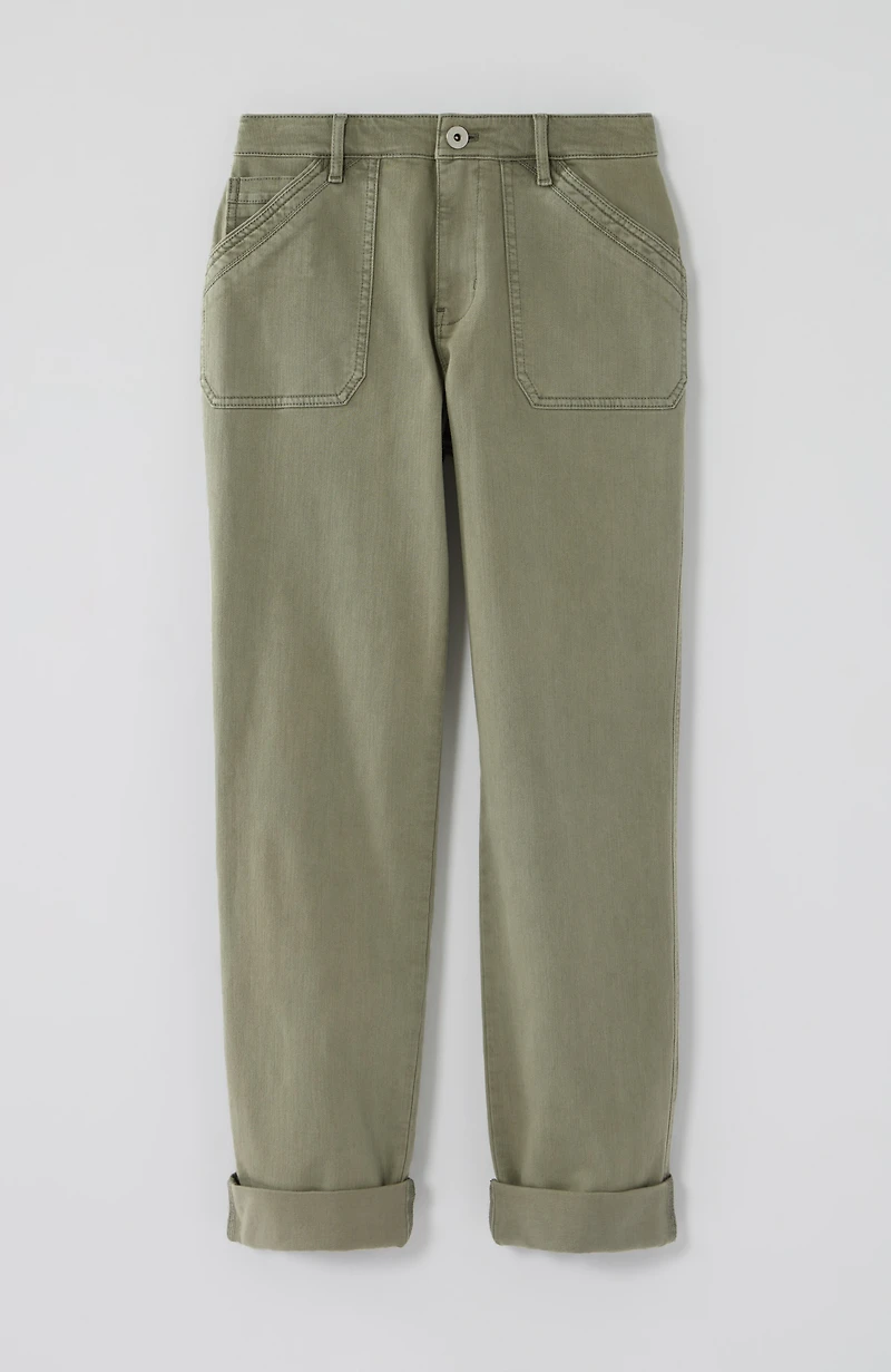 curvy-fit patch-pocket jeans
