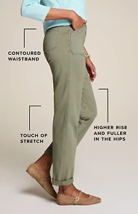 curvy-fit patch-pocket jeans