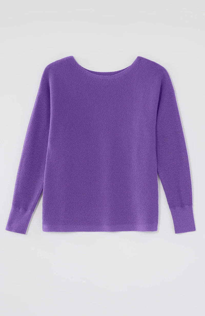 wearever fine-texture dolman-sleeve sweater