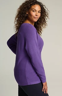wearever fine-texture dolman-sleeve sweater