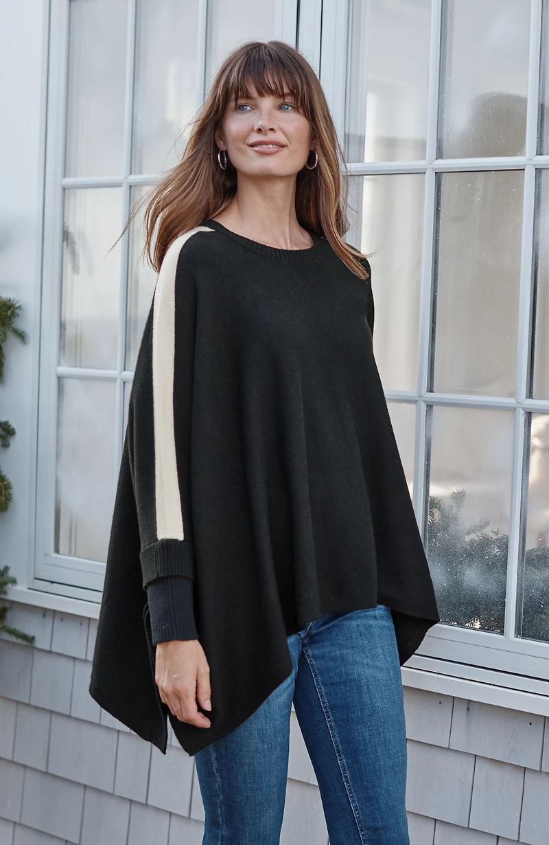 soft knit poncho