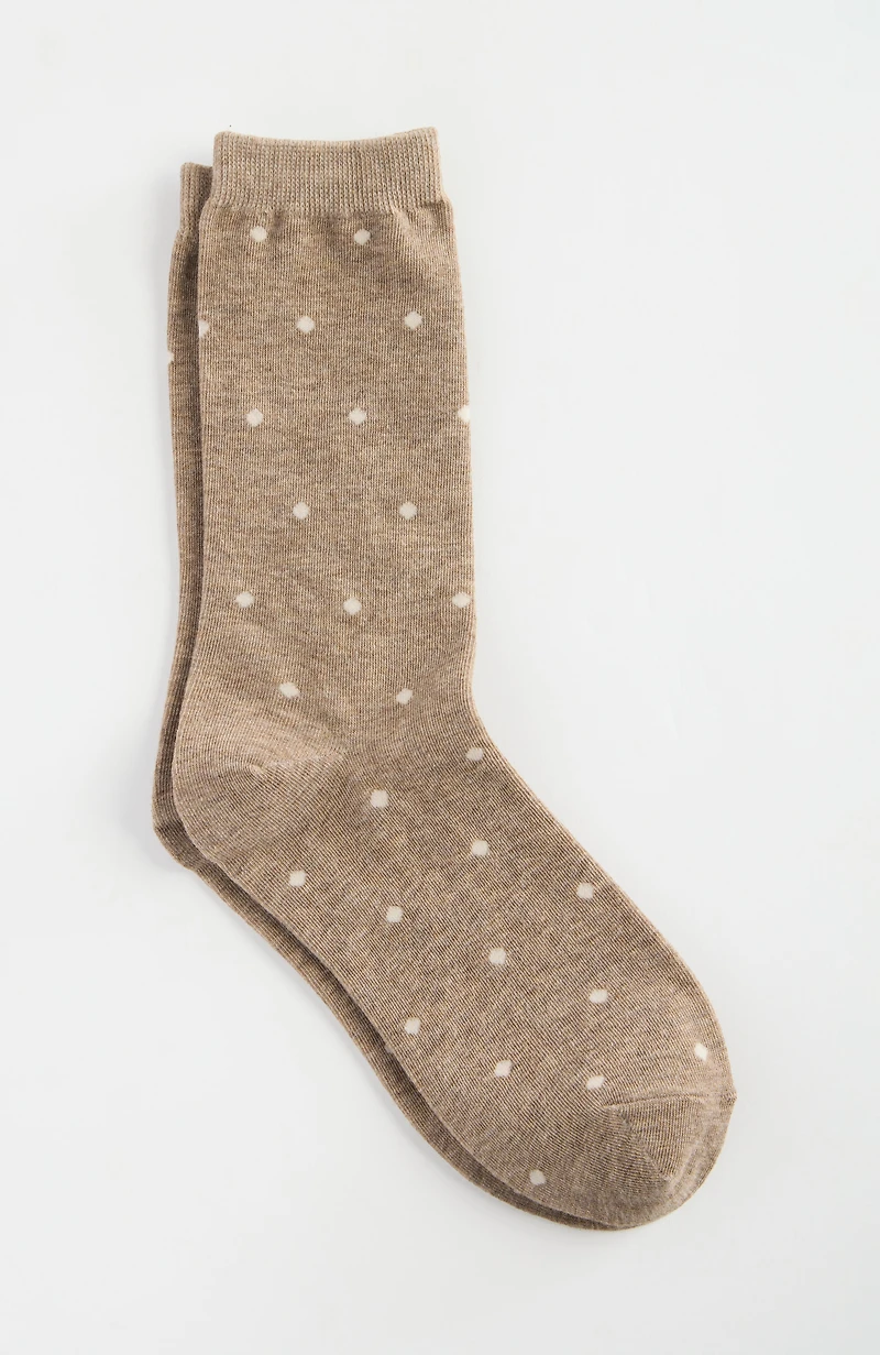 polka-dot crew socks