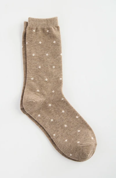 polka-dot crew socks