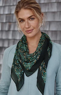 printed square scarf