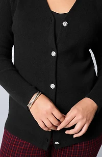 bejeweled textured cardi