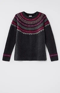 fair isle pullover sweater