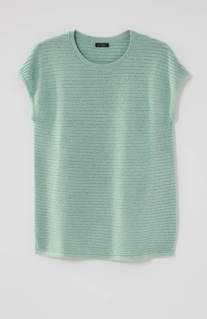 wearever textured short-sleeve pullover