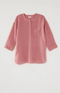 pure jill linen one-pocket tunic