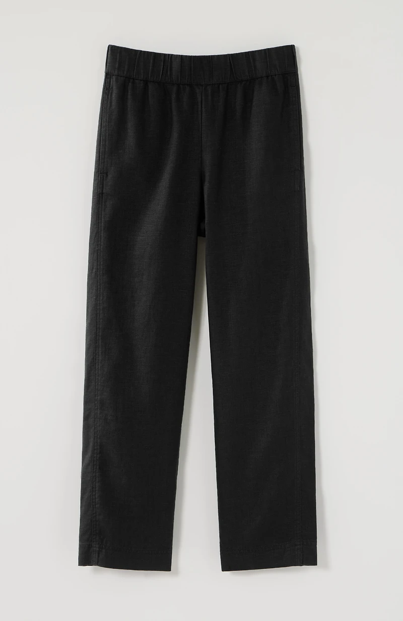 pure jill linen cropped pants