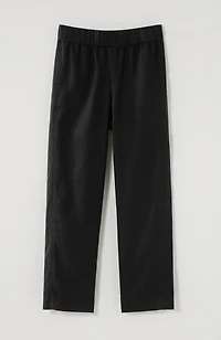 pure jill linen cropped pants