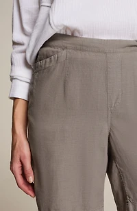 pure jill soft linen-blend shorts