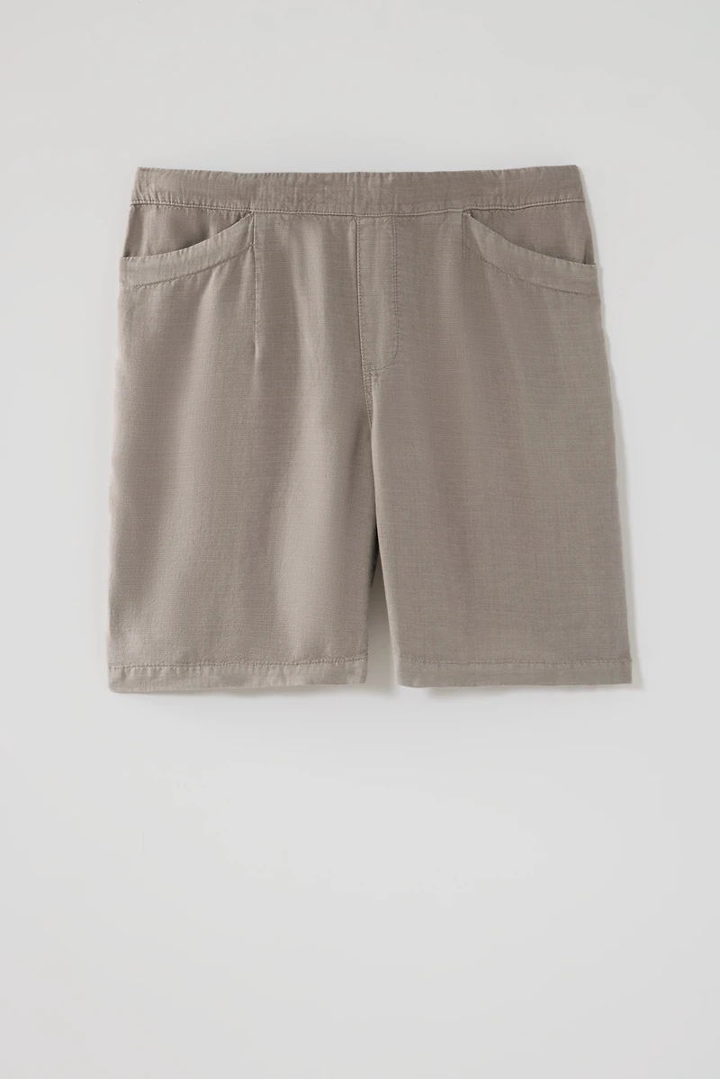 pure jill soft linen-blend shorts