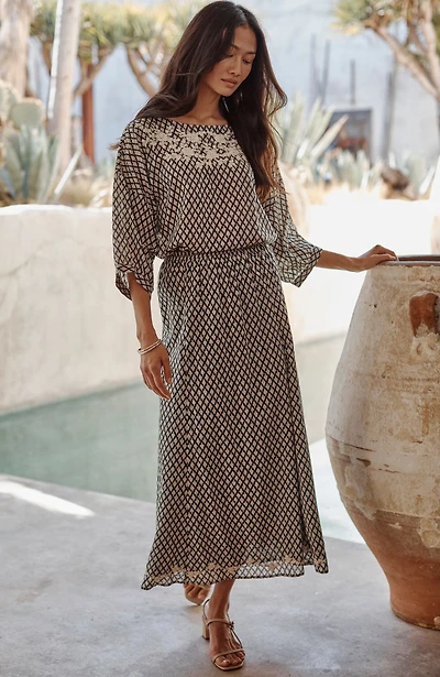 pure jill hand-embroidered skirt
