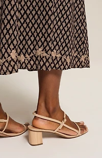 pure jill hand-embroidered skirt