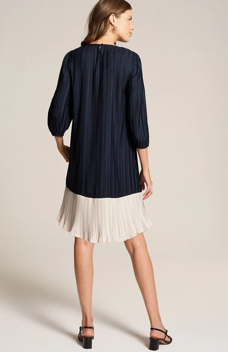 wearever plissé a-line dress