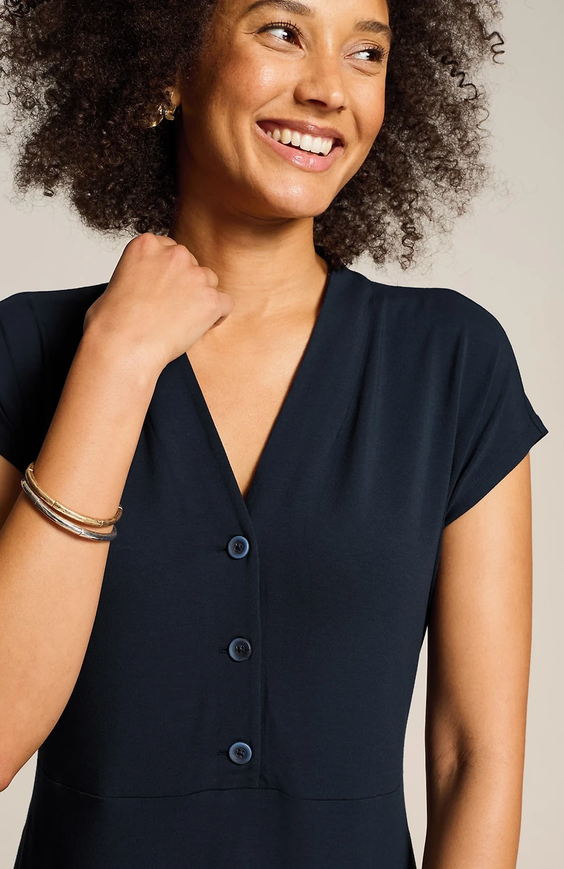 wearever dolman-sleeve v-neck dress