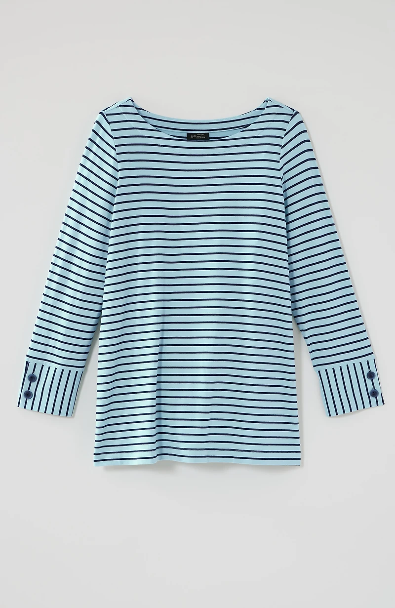 wearever buttoned-cuff top