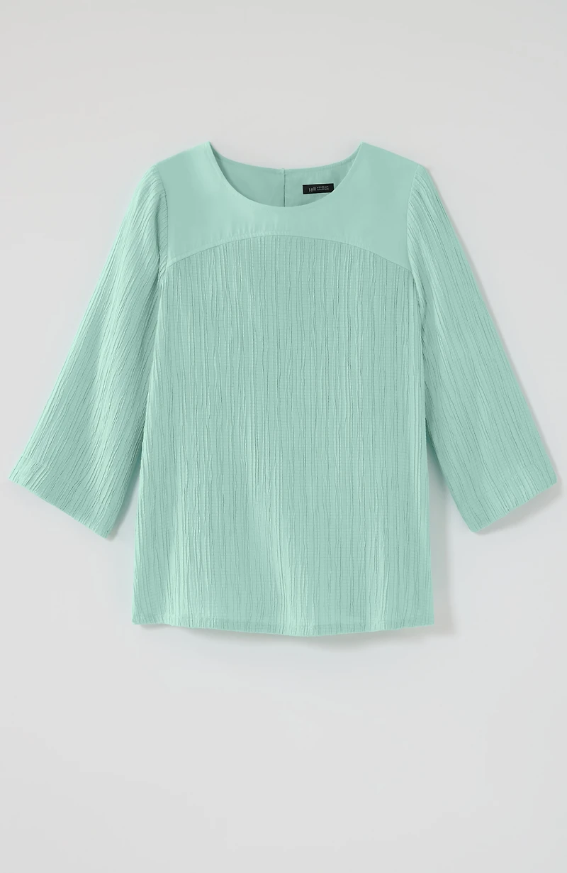 wearever crinkle-textured top