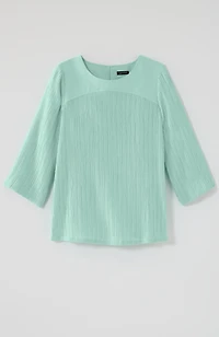 wearever crinkle-textured top
