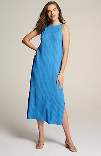 wearever crinkle-textured maxi dress