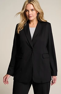 wearever polished-knit blazer