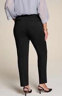 wearever polished-knit slim-leg trousers