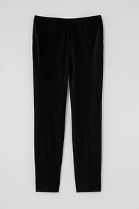 wearever polished-knit slim-leg trousers