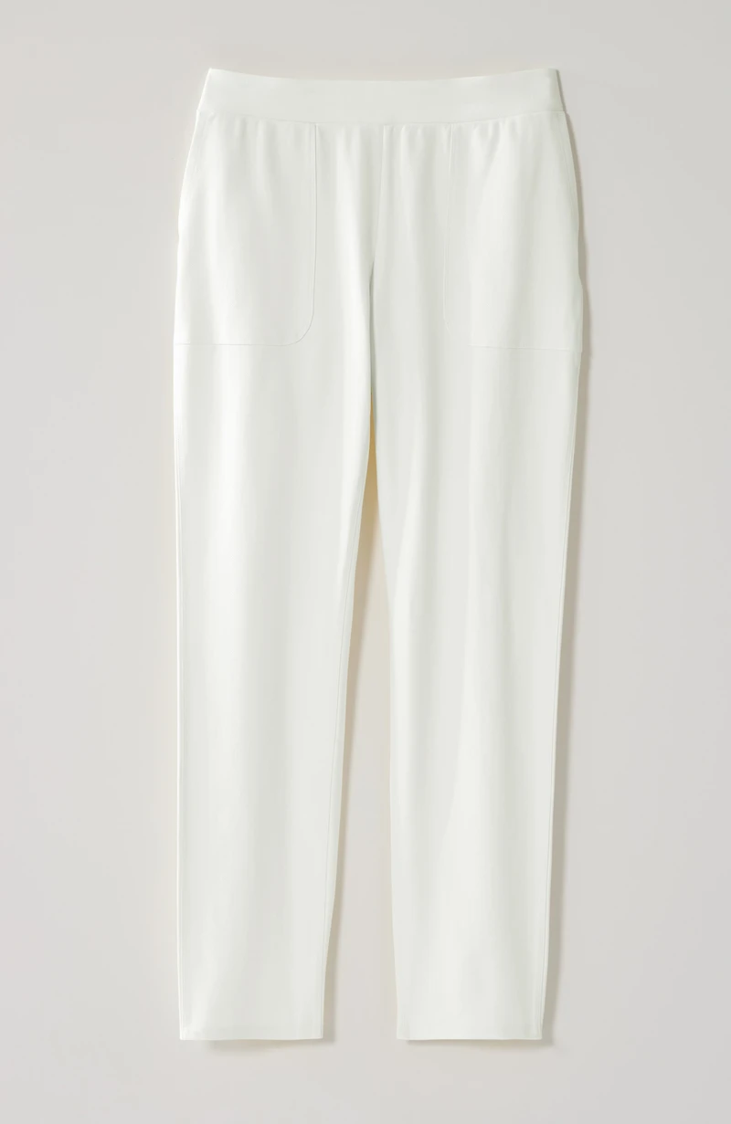 fit patch-pocket slim-leg pants