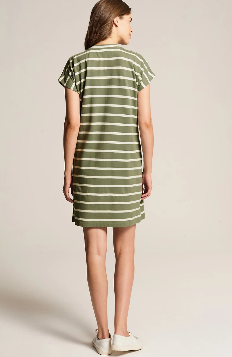 fit french terry t-shirt dress