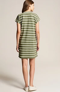 fit french terry t-shirt dress
