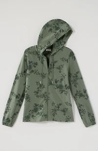 fit embroidered zip-up jacket