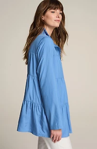 fit water-repellent tiered anorak