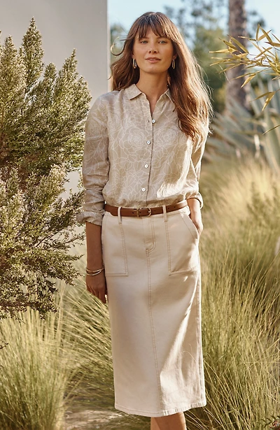 expedition denim skirt