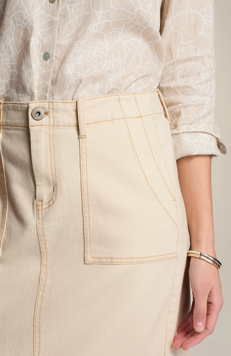 expedition denim skirt