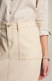 expedition denim skirt
