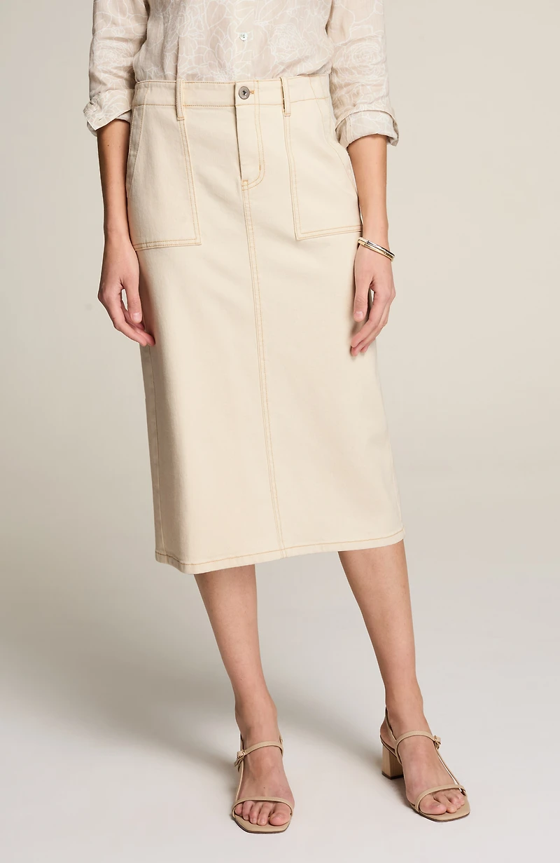 expedition denim skirt