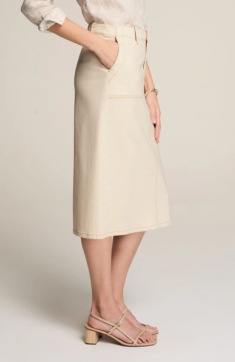 expedition denim skirt