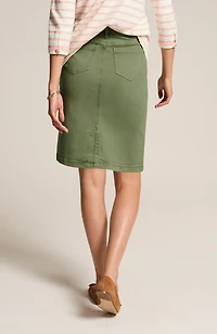 denim utility skirt