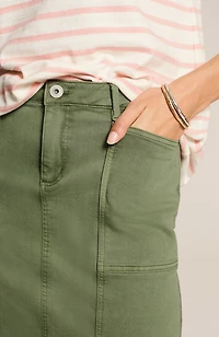 denim utility skirt