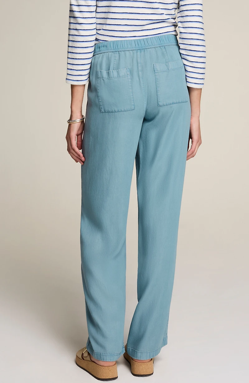 indigo relaxed wide-leg pants