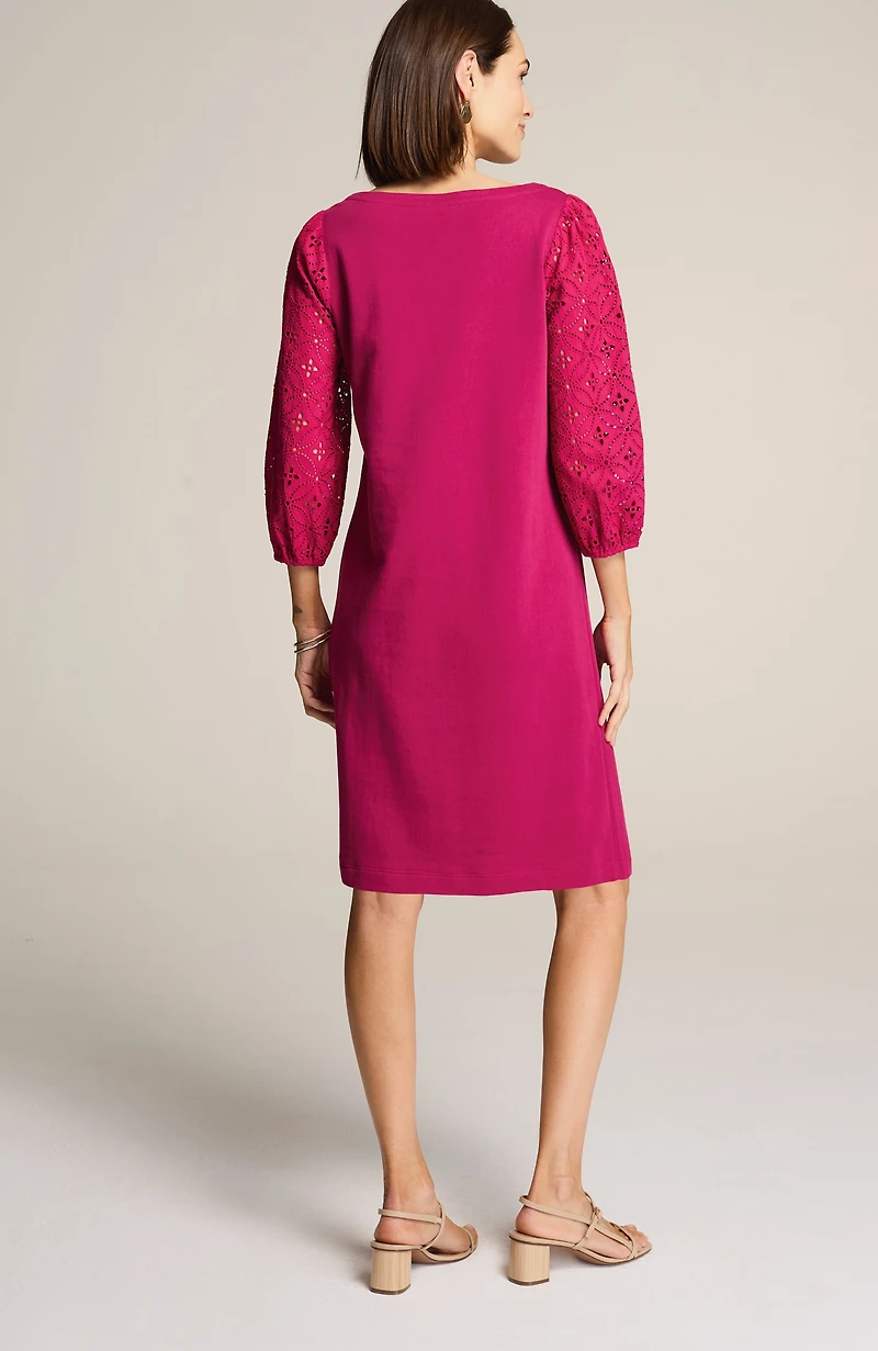knit & eyelet dress