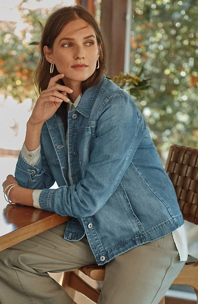 cotton & linen denim jacket
